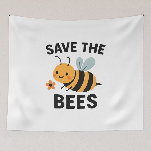 Item preview, Save The Bees Cute Cartoon Pollinator Awareness Honey Bees designed and sold by Photo-Sphere101.