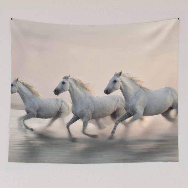 Item preview, Horses run along the waters edge designed and sold by anytka.