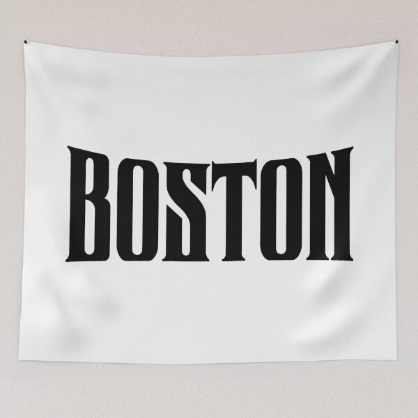 Item preview, Boston Retro Arched Bold Black Minimalist Typography designed and sold by FemmePod.
