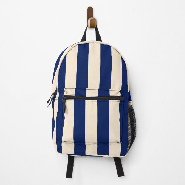 Item preview, Cabana stripe pattern in Navy blue and cream designed and sold by RishabhArts1.