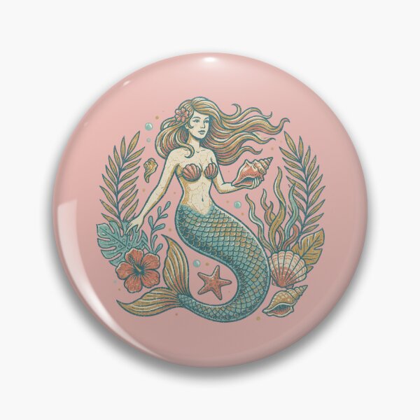 Item preview, Vintage Mermaid Conch Shell  designed and sold by Milasneeze.