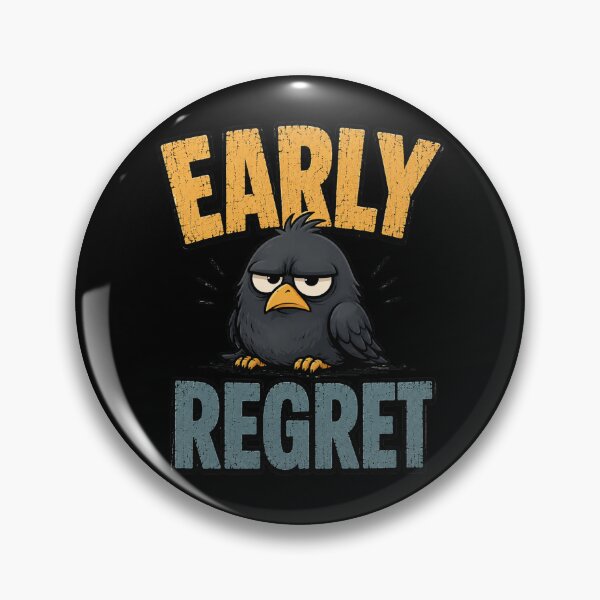 Item preview, I Got Up Early There Was No Worm Morning Design designed and sold by DarkRelicStudio.