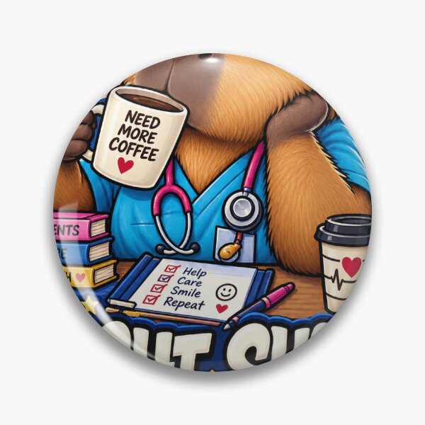 Item preview, Night Shift Capybara Nurse – Funny Coffee Lover designed and sold by ACGIMPRESIONES.