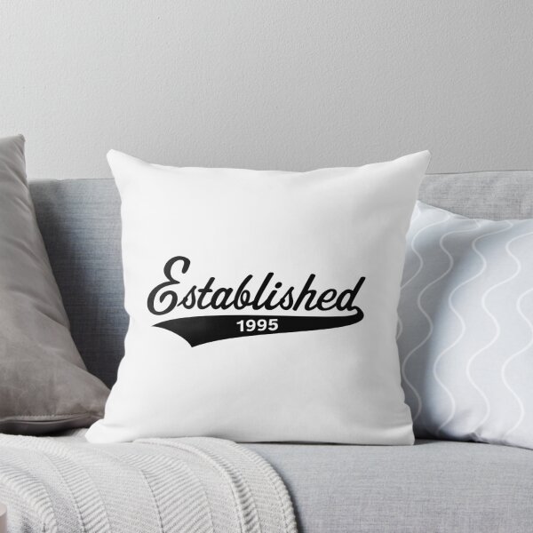 Aperçu de l'œuvre Fondée en 1995 (EST 1995 / Année de naissance / Anniversaire / Noir) créée et vendue par MrFaulbaum.