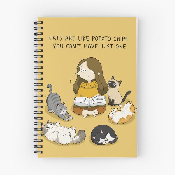 Item preview, Cats Are Like Potato Chips You Can't Have Just One Funny Cat Lady Art designed and sold by The Upside Down.