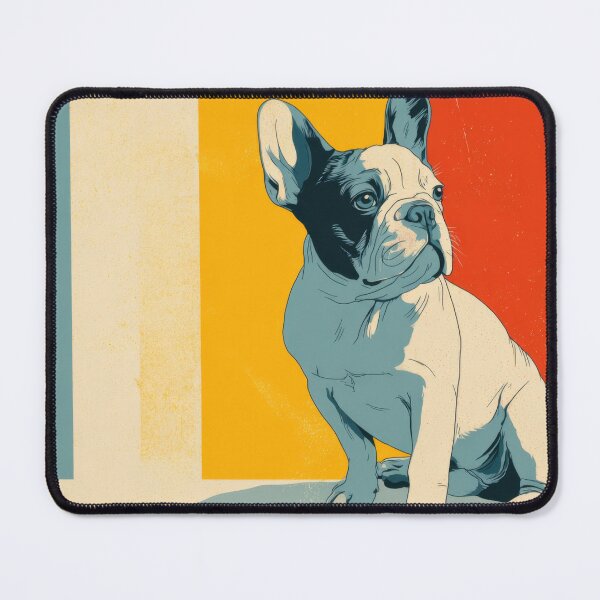 Item preview, French bulldog sits in bright colors designed and sold by anytka.