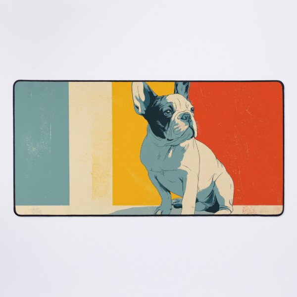 Item preview, French bulldog sits in bright colors designed and sold by anytka.