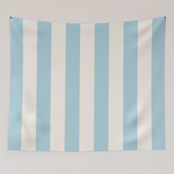 Item preview, Cabana stripe pattern in sky blue and white designed and sold by RishabhArts1.