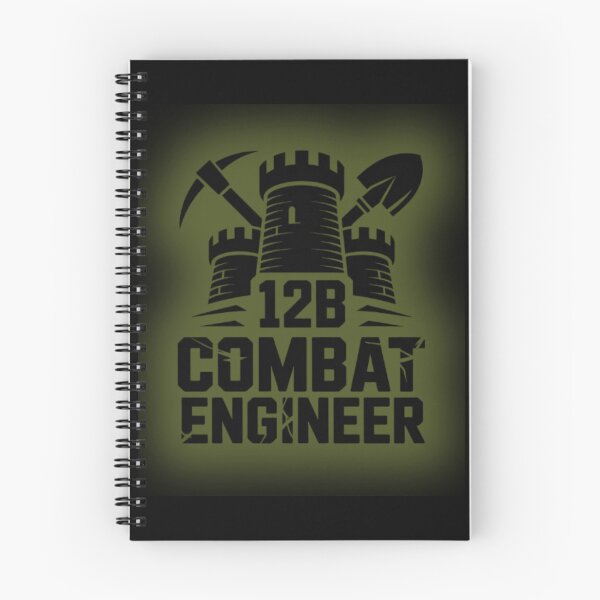 Item preview, 12B Combat Engineer — Classic Castle Tower Emblem with Shovel and Pickaxe U.S. Army MOS Graphic Green Glow designed and sold by GFamilyC.