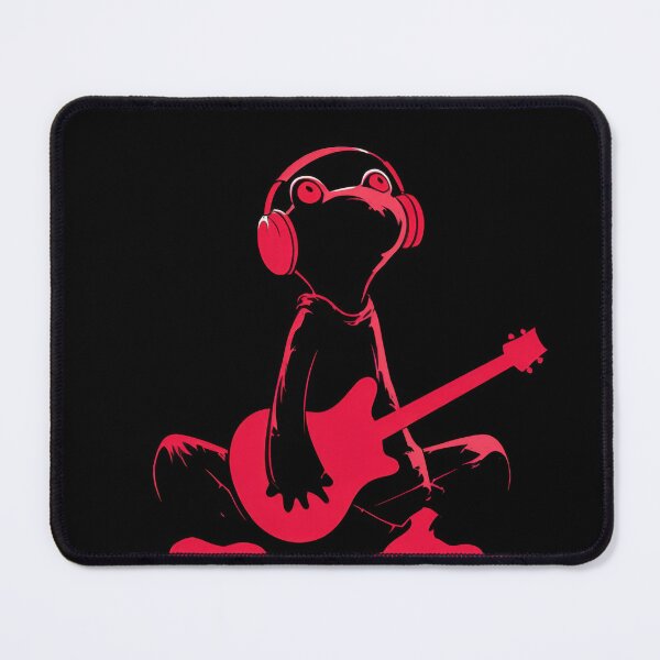 Item preview, Frog playing guitar with headphones designed and sold by anytka.