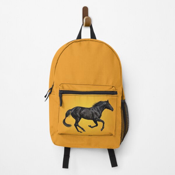 Item preview, A black Abaga horse at a gallop designed and sold by Cheval-de-coeur.