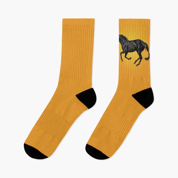 Item preview, A black Abaga horse at a gallop designed and sold by Cheval-de-coeur.