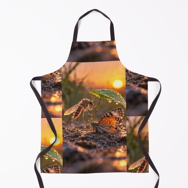 Item preview, Mosquito and Butterfly at Golden Sunset designed and sold by Bhaskar Digital Art.