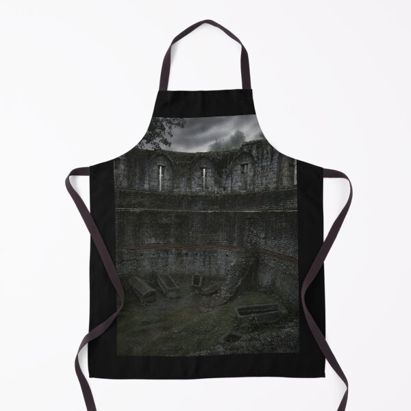 Item preview, Dark Moody Historic Medieval Castle Courtyard with Sarcophagi designed and sold by Astute-Artio-Photography.
