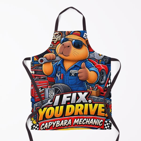 Item preview, Capybara Mechanic – I Fix You Drive – Funny Car Mechanic designed and sold by ACGIMPRESIONES.
