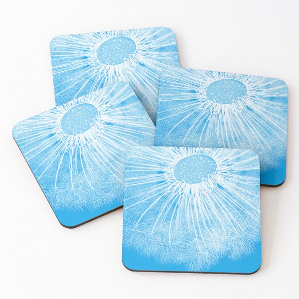 Item preview, Blue dandelion botanical art designed and sold by FoxPix.
