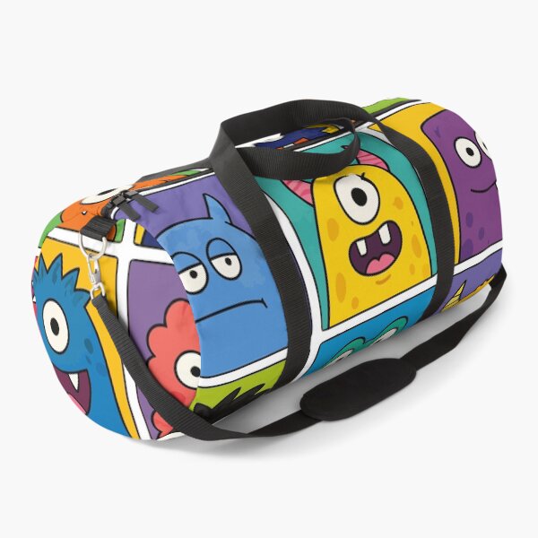 Item preview, Cute Colorful Cartoon Monsters Pop Art Grid Doodles Graphic designed and sold by The Upside Down.