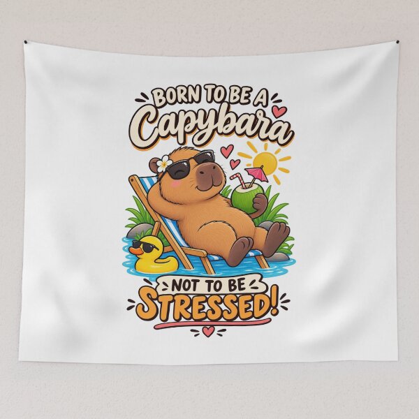Item preview, Cute and funny capybara design  designed and sold by JrNergal.