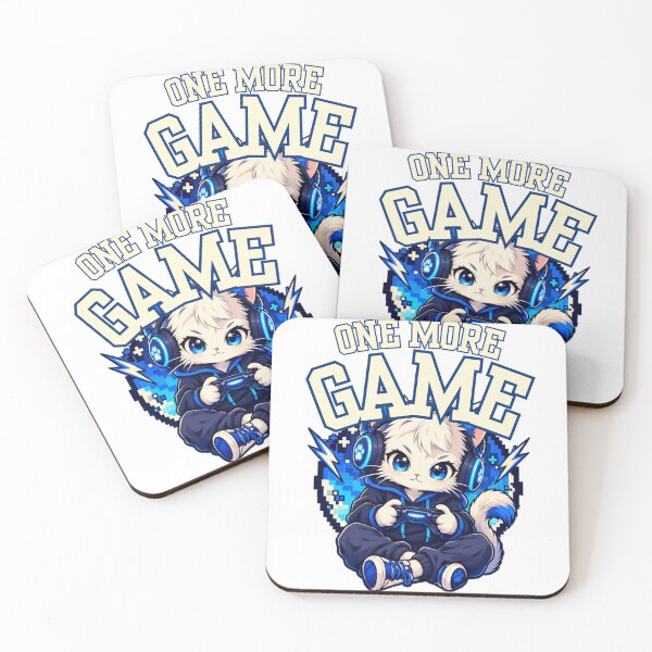 Item preview, Cute Gamer Cat One More Game designed and sold by WelLarsDigitals.