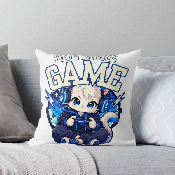 Item preview, Cute Gamer Cat One More Game designed and sold by WelLarsDigitals.