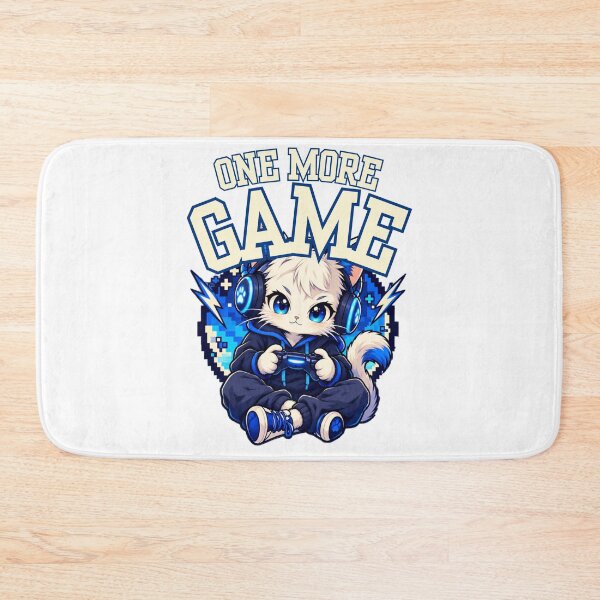 Item preview, Cute Gamer Cat One More Game designed and sold by WelLarsDigitals.