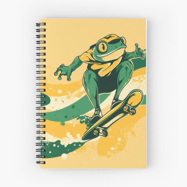 Item preview, Frog on skateboard performing tricks designed and sold by anytka.
