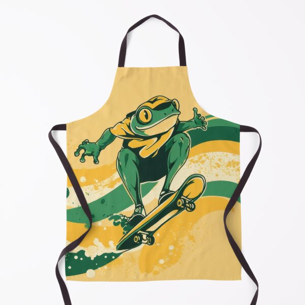 Item preview, Frog on skateboard performing tricks designed and sold by anytka.