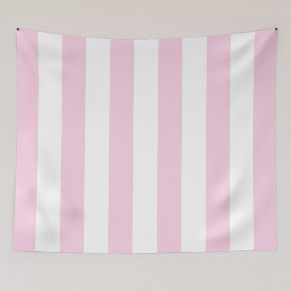 Item preview, Cabana stripe pattern in pink and white color designed and sold by RishabhArts1.