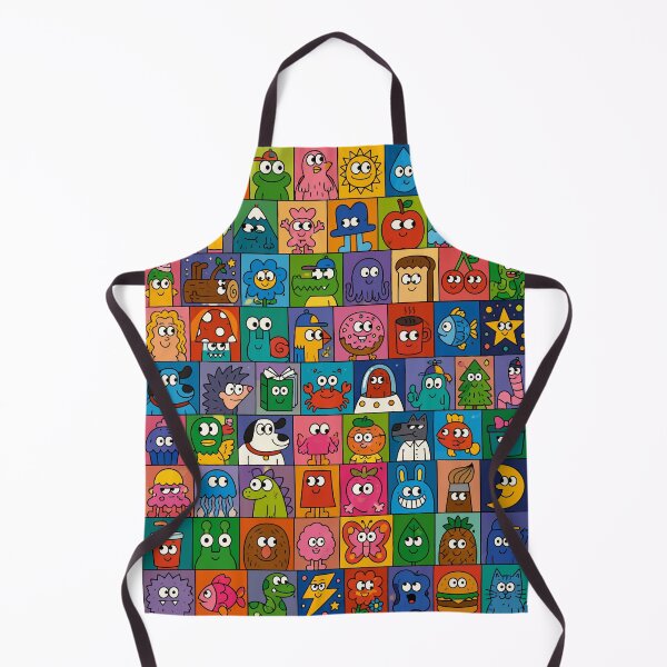Item preview, 72 Cute Quirky Cartoon Doodles Pop Art Character Grid Mega Pack Graphic designed and sold by The Upside Down.