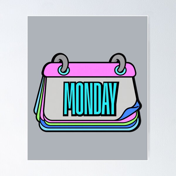 Item preview, Monday Calendar Page – Colorful Cartoon Graphic T-Shirt designed and sold by Aimetoi.