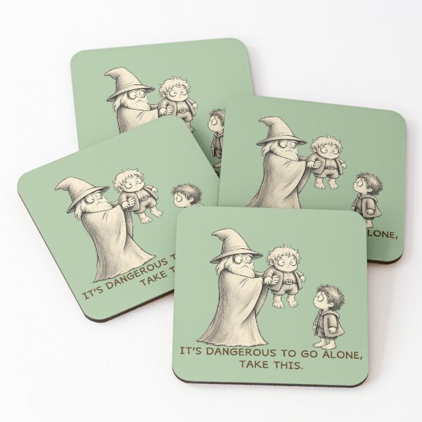 Item preview, The Lord of the Rings - Funny Zelda quote, Gandalf gives Frodo a companion. designed and sold by Presents For The Dead.