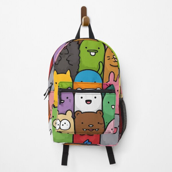 Item preview, Cute Kawaii Bean Doodles Funny Stacked Cartoon Monster Animals Graphic Art designed and sold by The Upside Down.