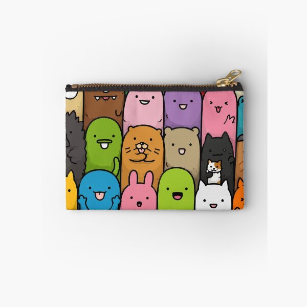 Item preview, Cute Kawaii Bean Doodles Funny Stacked Cartoon Monster Animals Graphic Art designed and sold by The Upside Down.