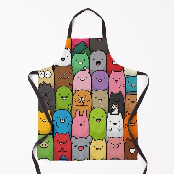 Item preview, Cute Kawaii Bean Doodles Funny Stacked Cartoon Monster Animals Graphic Art designed and sold by The Upside Down.
