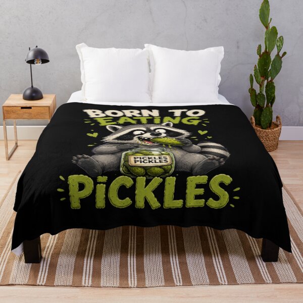 Item preview, Raccoon Eating Pickles Pickle designed and sold by TheEndDesign.