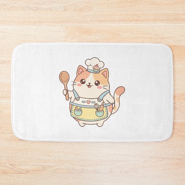 Item preview,  Kawaii Calico Chef Cat - Cute Baking Kitty designed and sold by pattman.