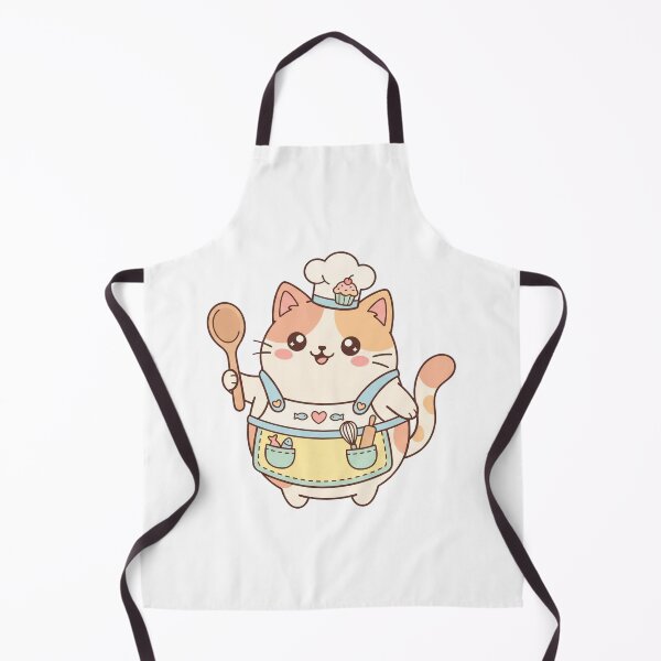 Item preview,  Kawaii Calico Chef Cat - Cute Baking Kitty designed and sold by pattman.