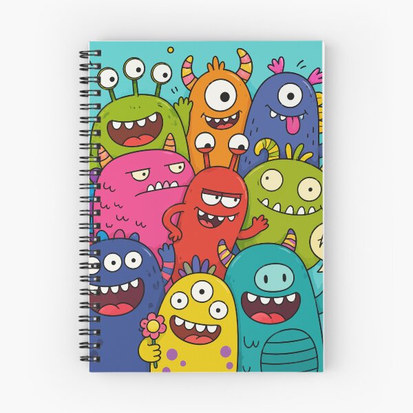 Item preview, Cute Friendly Monsters Alien Squad Colorful Cartoon Doodles Art designed and sold by The Upside Down.