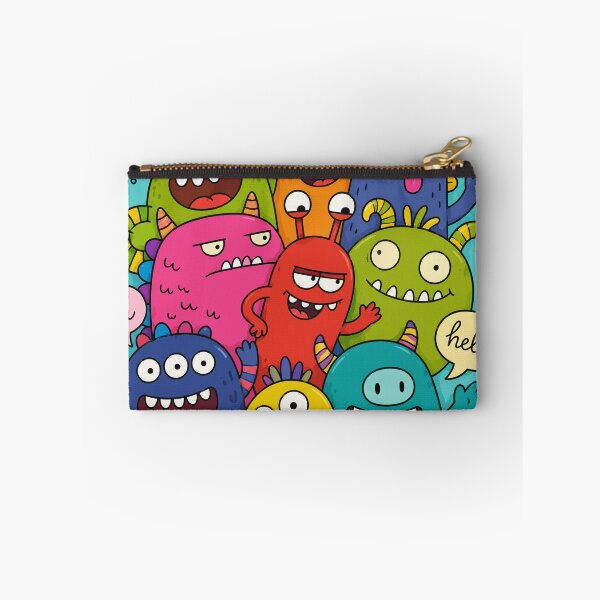 Item preview, Cute Friendly Monsters Alien Squad Colorful Cartoon Doodles Art designed and sold by The Upside Down.