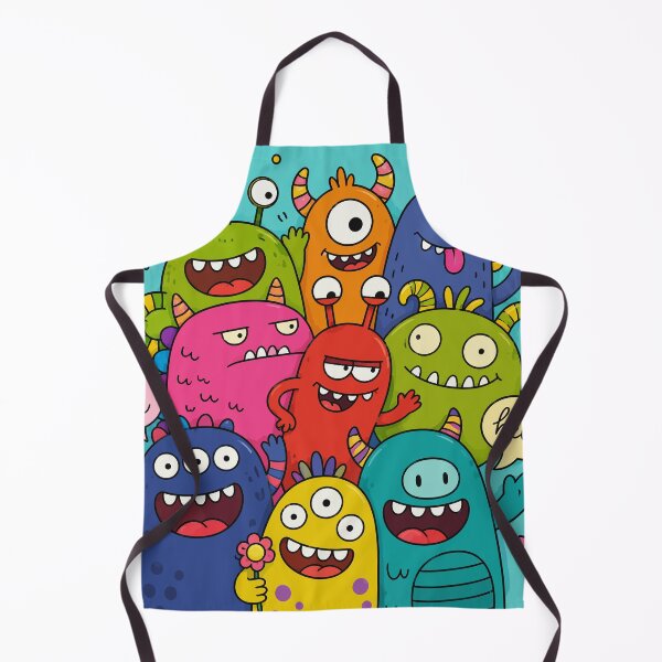 Item preview, Cute Friendly Monsters Alien Squad Colorful Cartoon Doodles Art designed and sold by The Upside Down.
