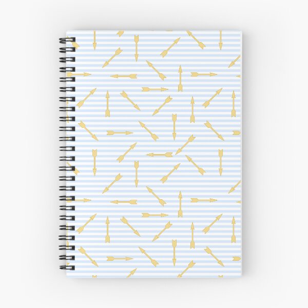 Item preview, Blue stripes with golden arrows. Arrows move randomly, marine pattern designed and sold by Dynamisa.