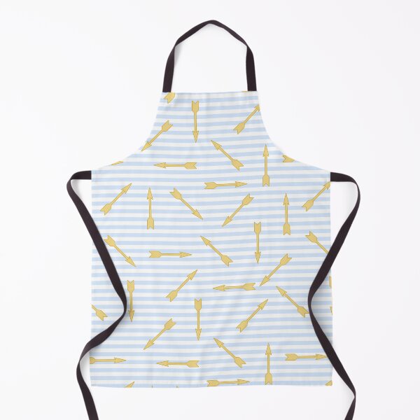 Item preview, Blue stripes with golden arrows. Arrows move randomly, marine pattern designed and sold by Dynamisa.