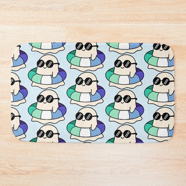 Item preview, Kawaii Ghost on a Gay Pride Swimming Tube Summer Vibes designed and sold by Cannaxes Studio.
