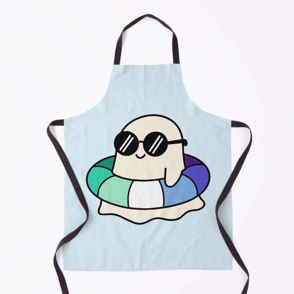 Item preview, Kawaii Ghost on a Gay Pride Swimming Tube Summer Vibes designed and sold by Cannaxes Studio.