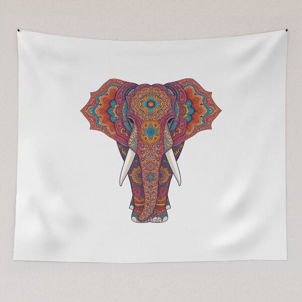 Item preview, Mandala Elephant designed and sold by catcurio.