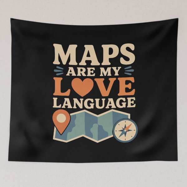 Item preview, Maps Are My Love Language Funny Cartographer Cartography Gift designed and sold by DreamLayerStudio.