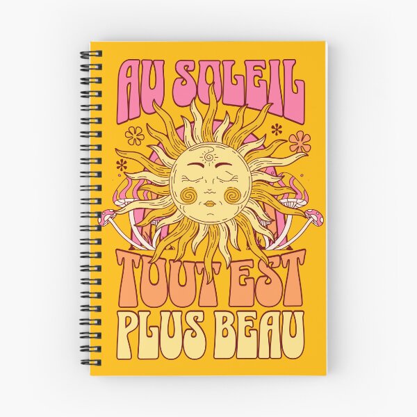 Item preview, Au Soleil Tout Est Plus Beau – Vintage French Sun Graphic designed and sold by Pics'Elle Creations.