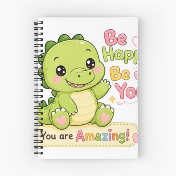 Item preview, Cute Kawaii Crocodile Sticker | Be Happy Be You | Adorable Pastel Animal Sticker designed and sold by Vegasstickers.