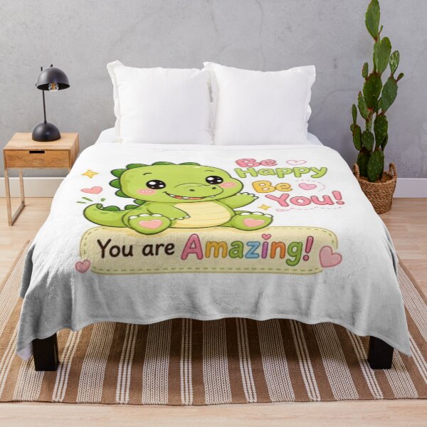 Item preview, Cute Kawaii Crocodile Sticker | Be Happy Be You | Adorable Pastel Animal Sticker designed and sold by Vegasstickers.