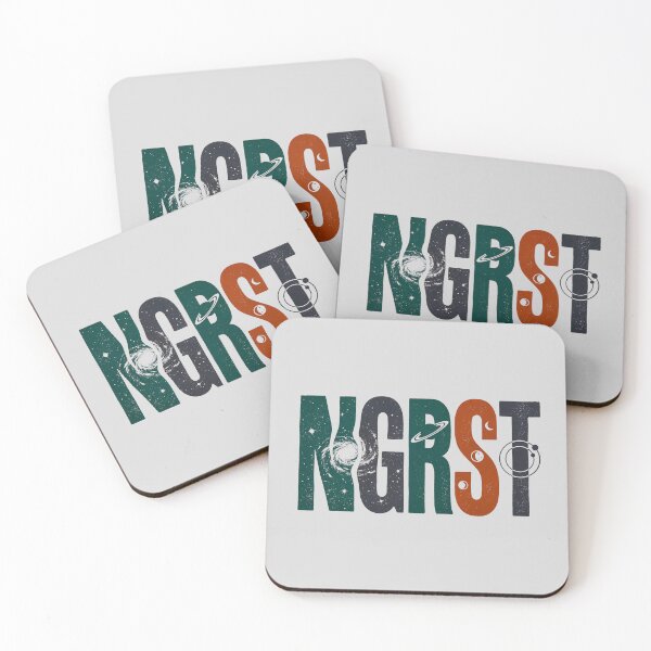 Item preview, NGRST Space Telescope Astronomy Typography Linocut Art designed and sold by KiwiRider.